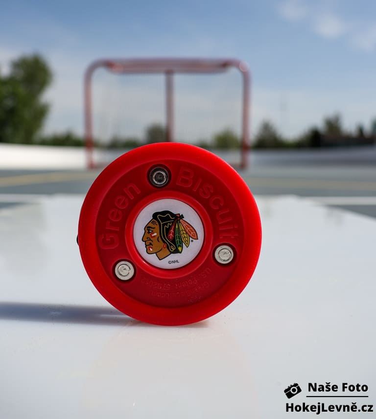 Tréninkový Puk Green Biscuit NHL Chicago Blackhawks