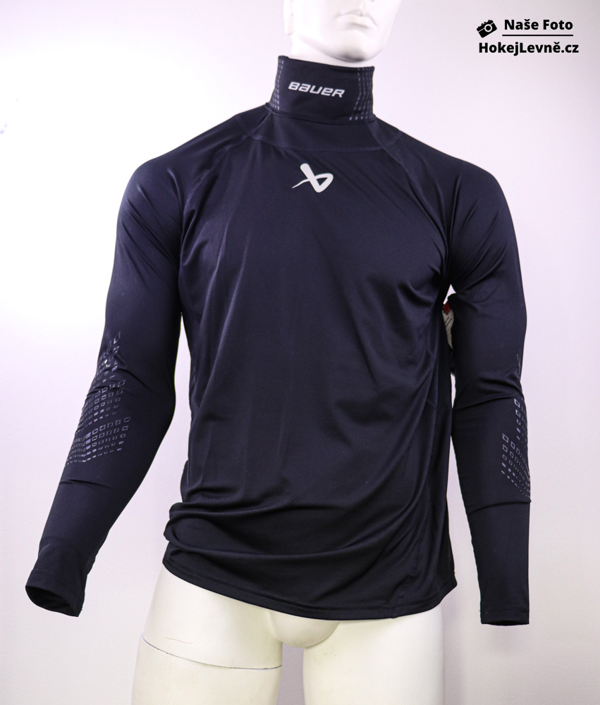 Triko s nákrčníkem Bauer LS NeckProtect S22 SR