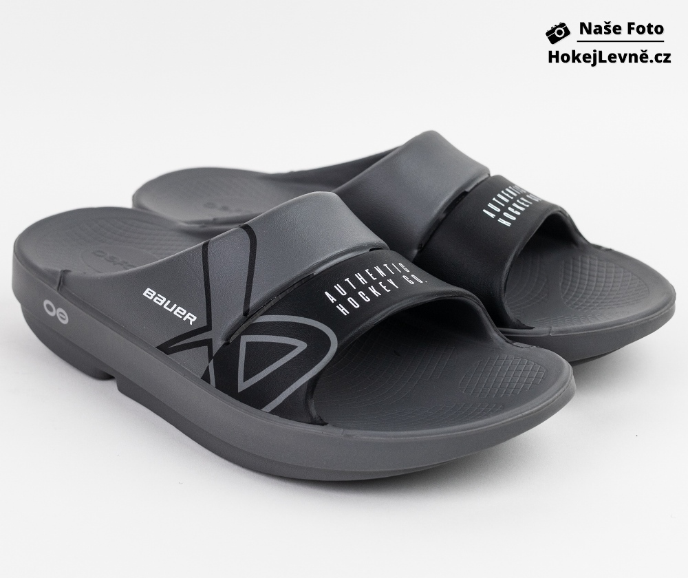 Pantofle S25 Bauer OOFOS Sport Slide Grey