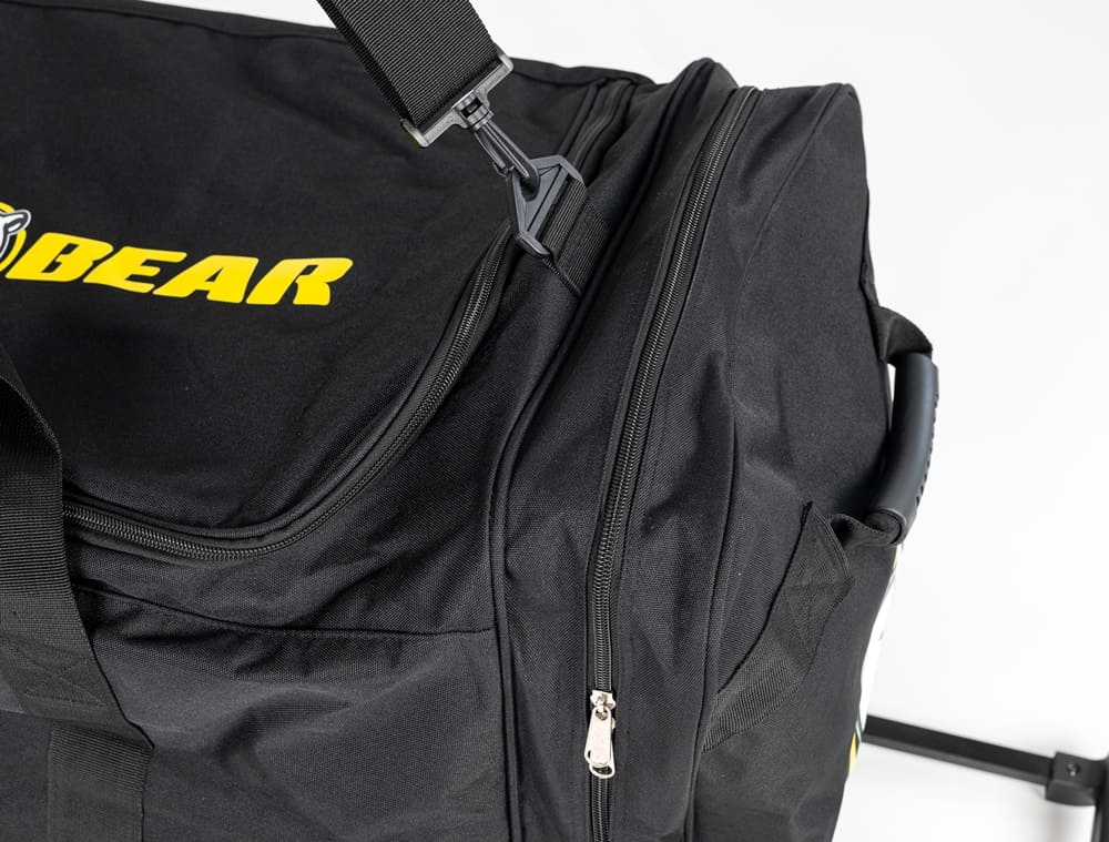 Hokejová taška Hockey Bear Wheel Bag Standard Junior - Černá/Žlutá
