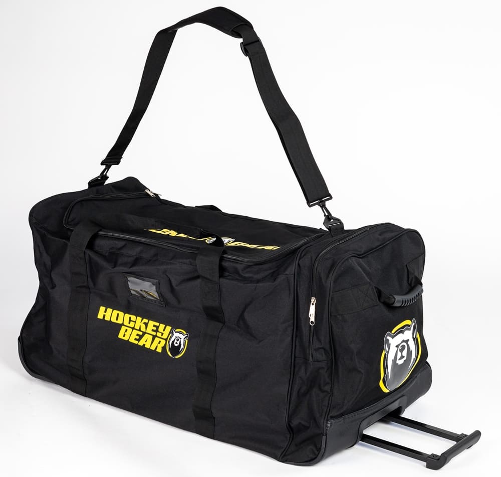 Hokejová taška Hockey Bear Wheel Bag Standard Junior - Černá/Žlutá