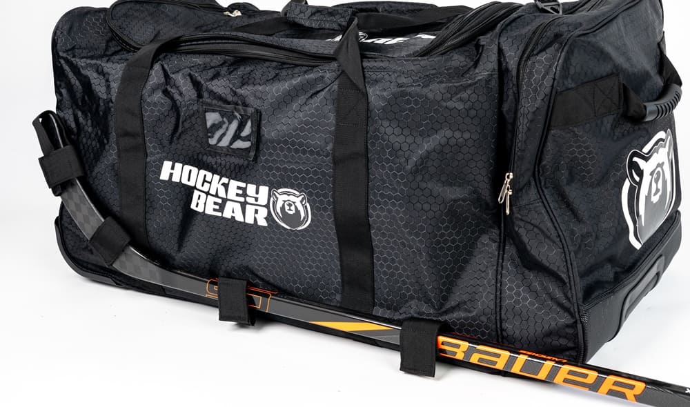 Hokejová taška Hockey Bear Wheel Bag Upgraded Junior - Černá / Bílá
