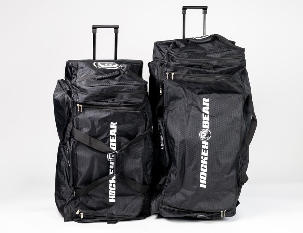 Hokejová taška Hockey Bear Wheel Bag Upgraded Junior - Černá / Bílá