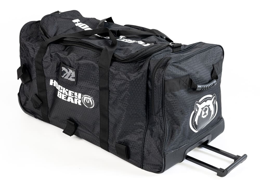 Hokejová taška Hockey Bear Wheel Bag Upgraded Junior - Černá / Bílá