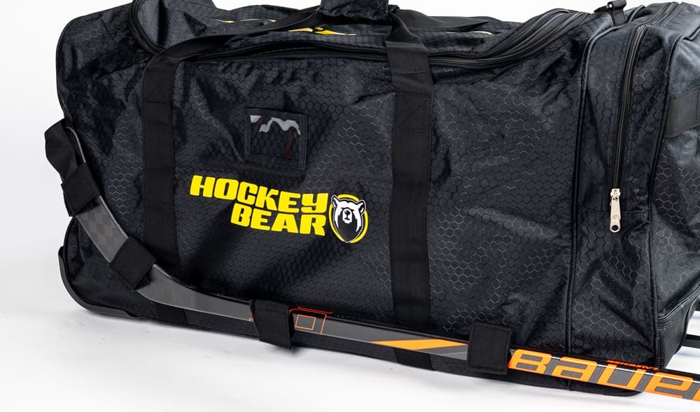 Hokejová taška Hockey Bear Wheel Bag Upgraded Senior - Černá/Žlutá