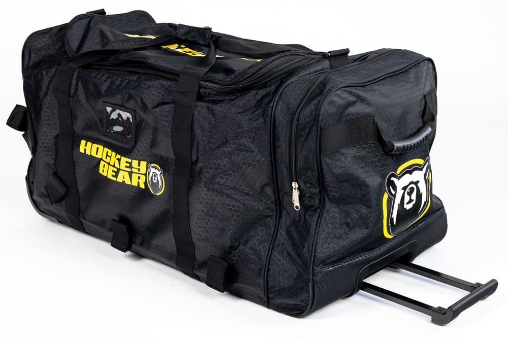Hokejová taška Hockey Bear Wheel Bag Upgraded Senior - Černá/Žlutá