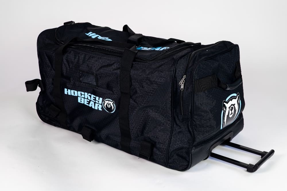 Hokejová taška Hockey Bear Wheel Bag Upgraded Senior - Černá/Modrá